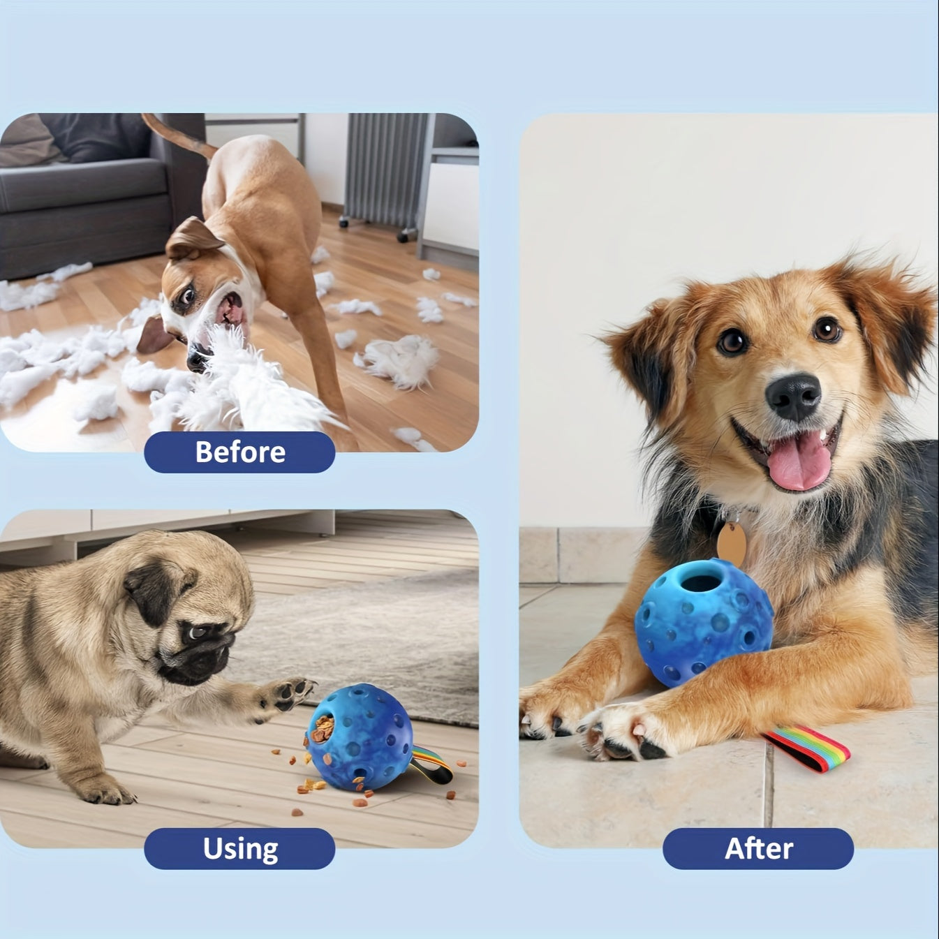 2 Packs/Set Dog Toys, Dog Chew Ball With Ice Tray