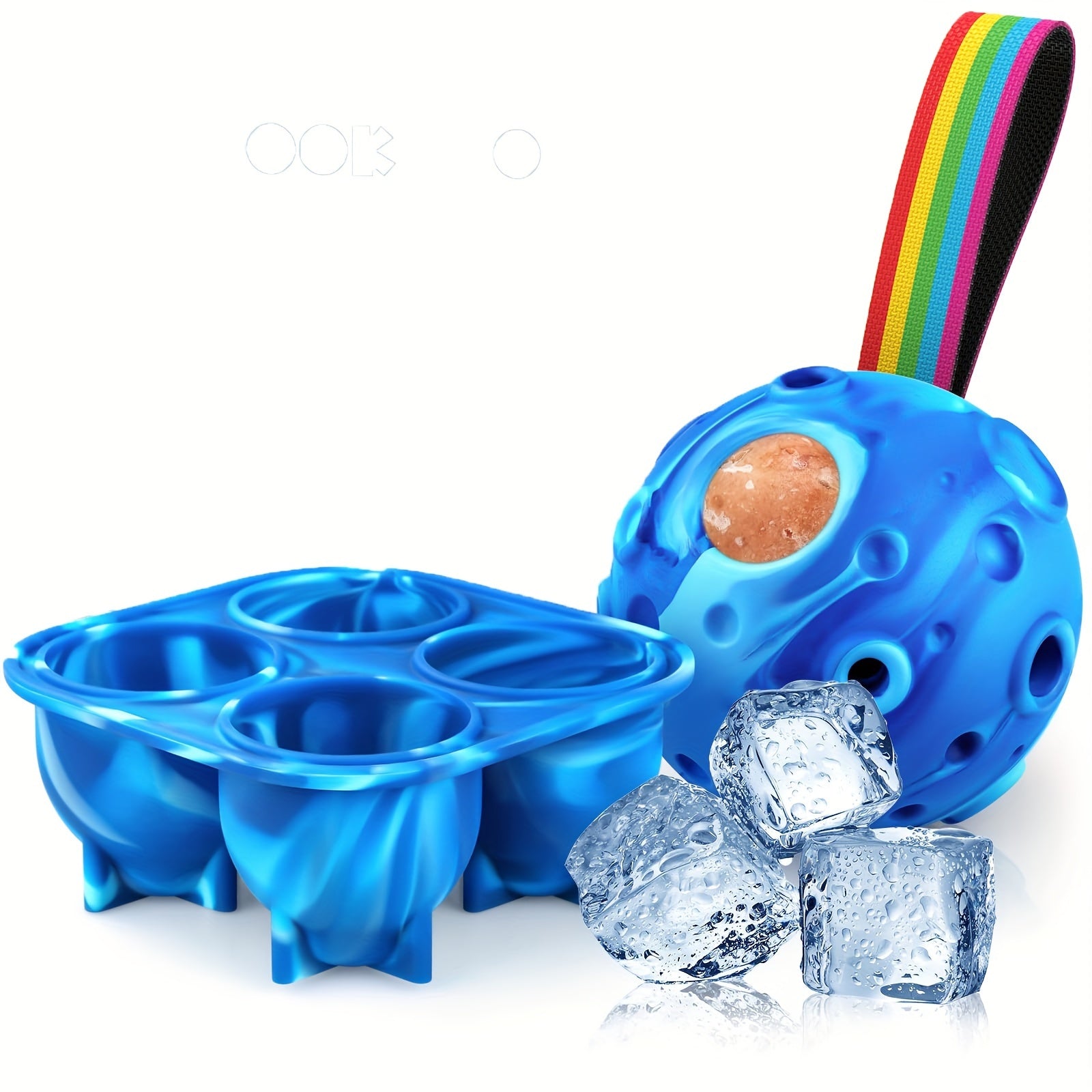 2 Packs/Set Dog Toys, Dog Chew Ball With Ice Tray