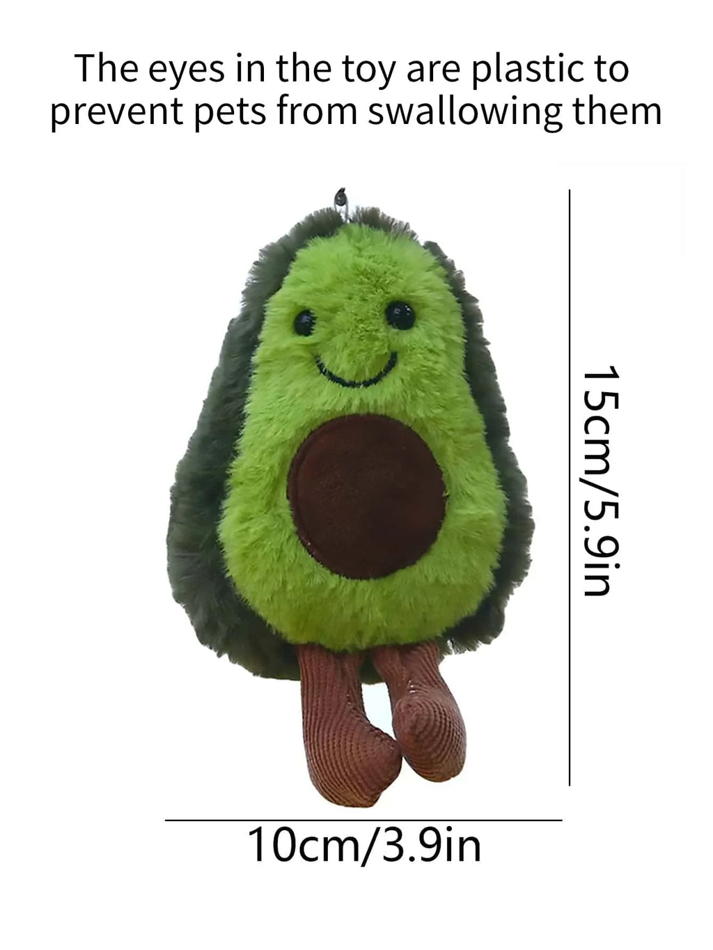 cute avocado pet plush toy