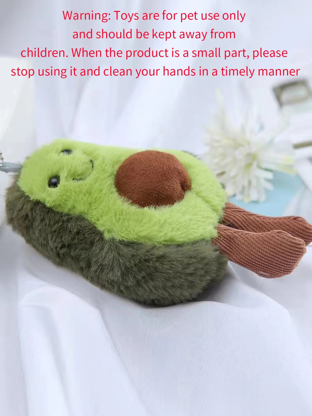 cute avocado pet plush toy