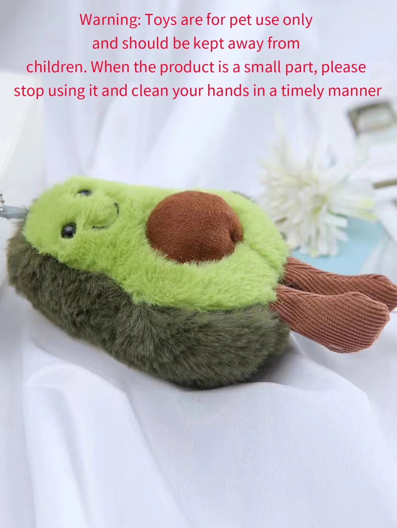 cute avocado pet plush toy