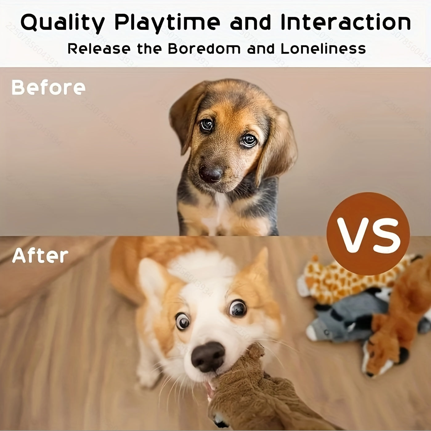 5-piece Set Of Dog Squeaking Toys